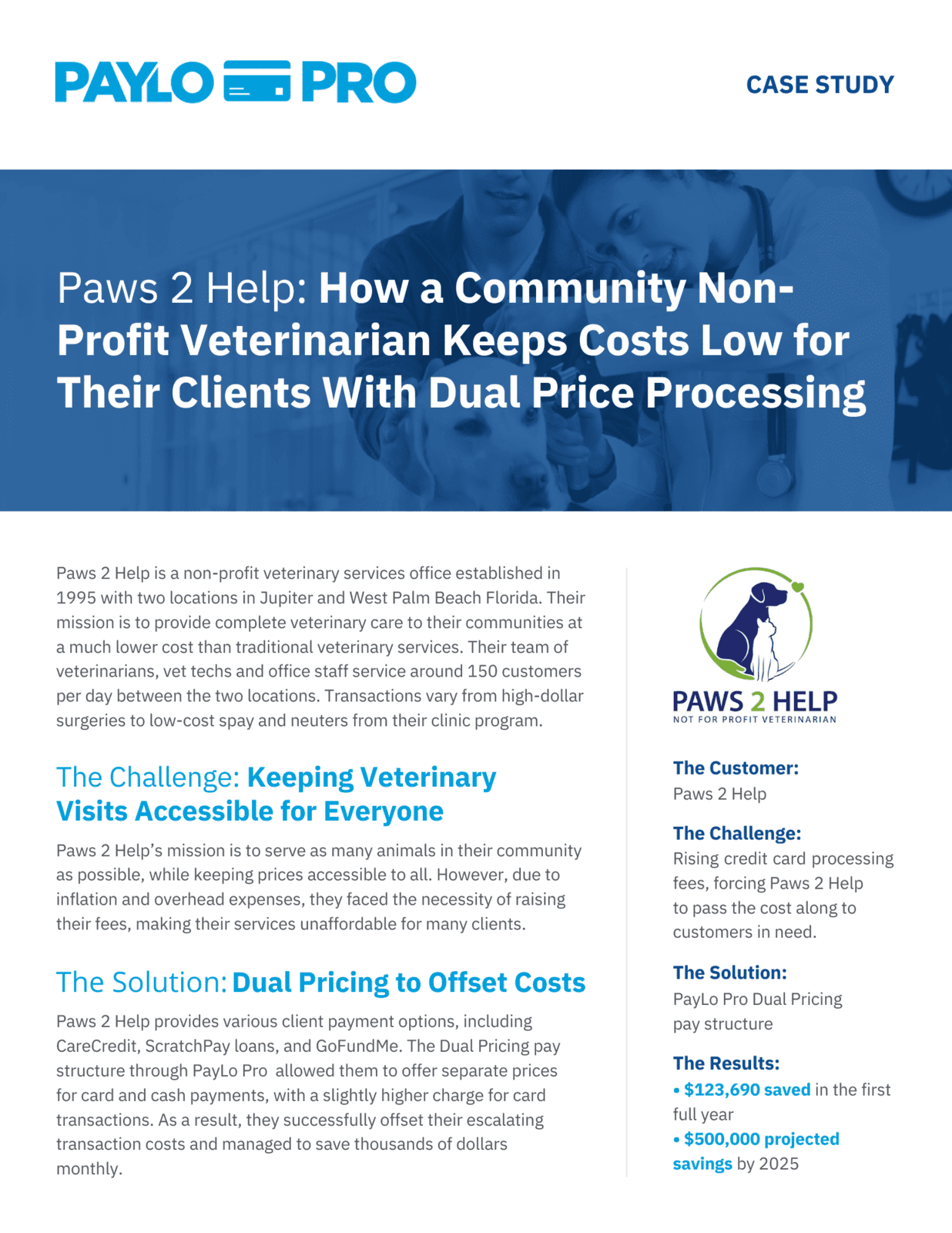 Case Study - Paws 2 Help